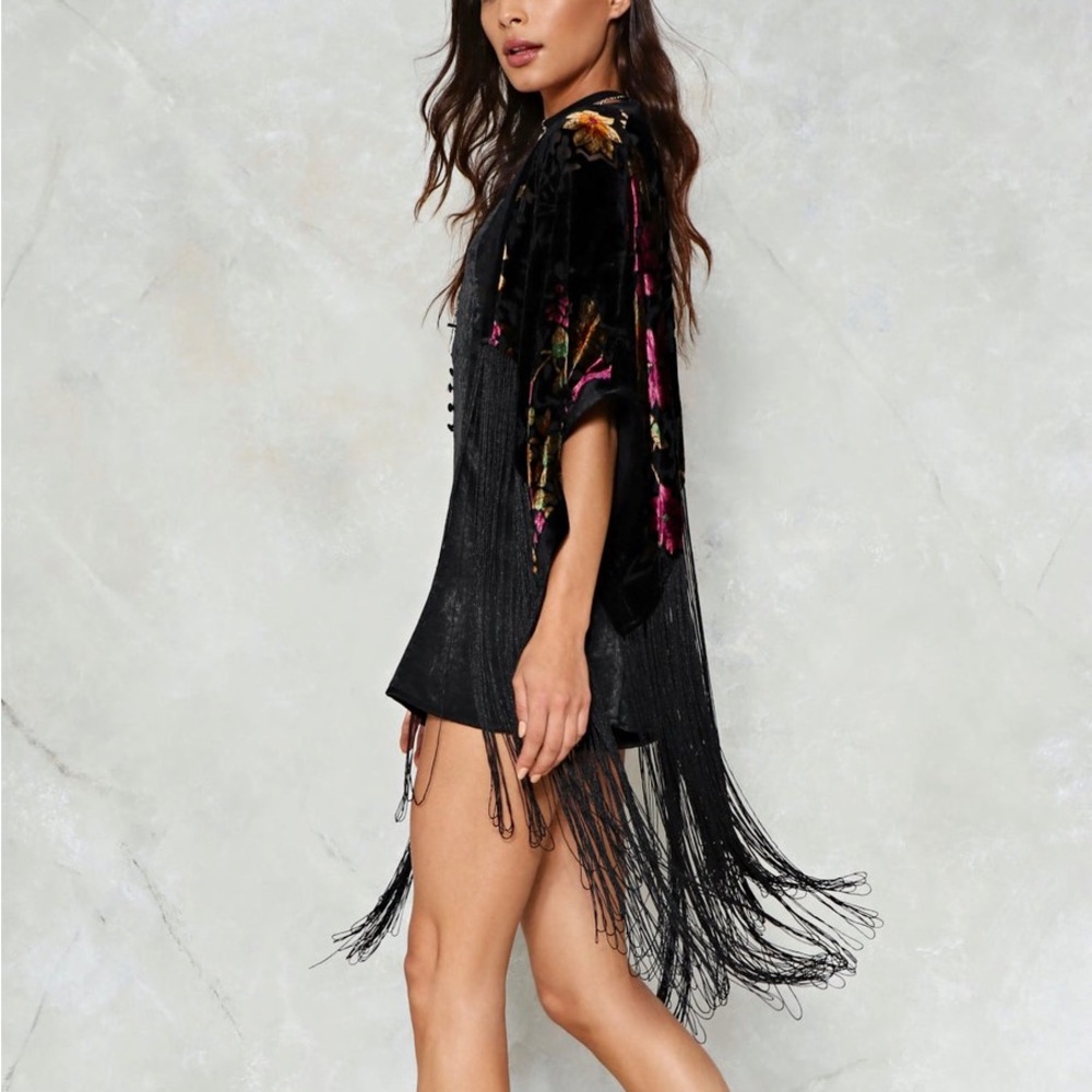 Velvet Fringe Kimono Stevie Nicks Vibes